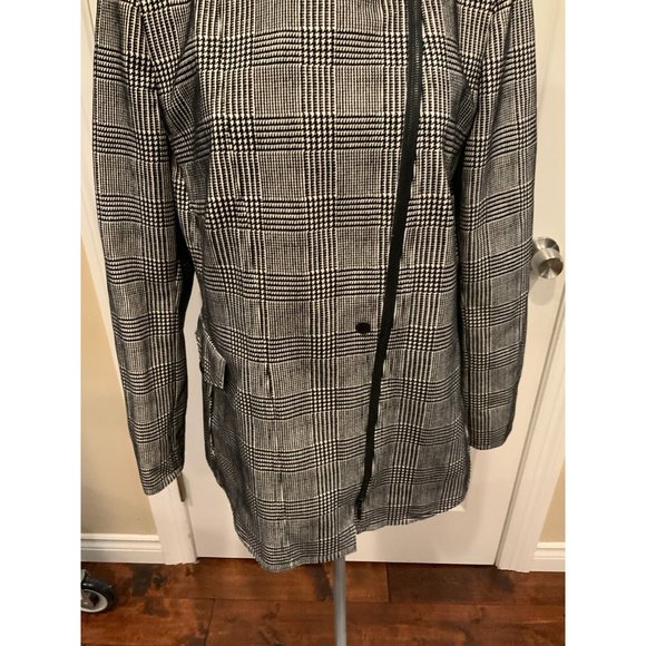 AKRIS Punto Black & White Prince of Wales Check Jacket, Sz 14 (US), 46 (FR) NWT! - Picture 3 of 9